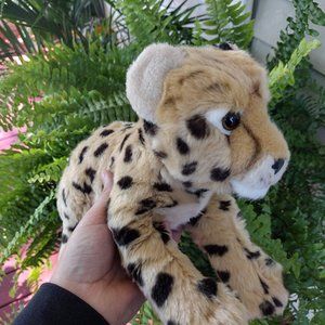 FAO Schwarz Spotted Baby Cheetah Leopard Cub Baby Plush Stuffed Animal Toy 18"